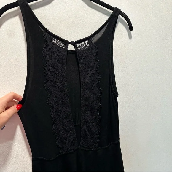 Free People Lady Jane Paisley Sheer Shell Open Lace Back Dress Size Small - Picture 11 of 11